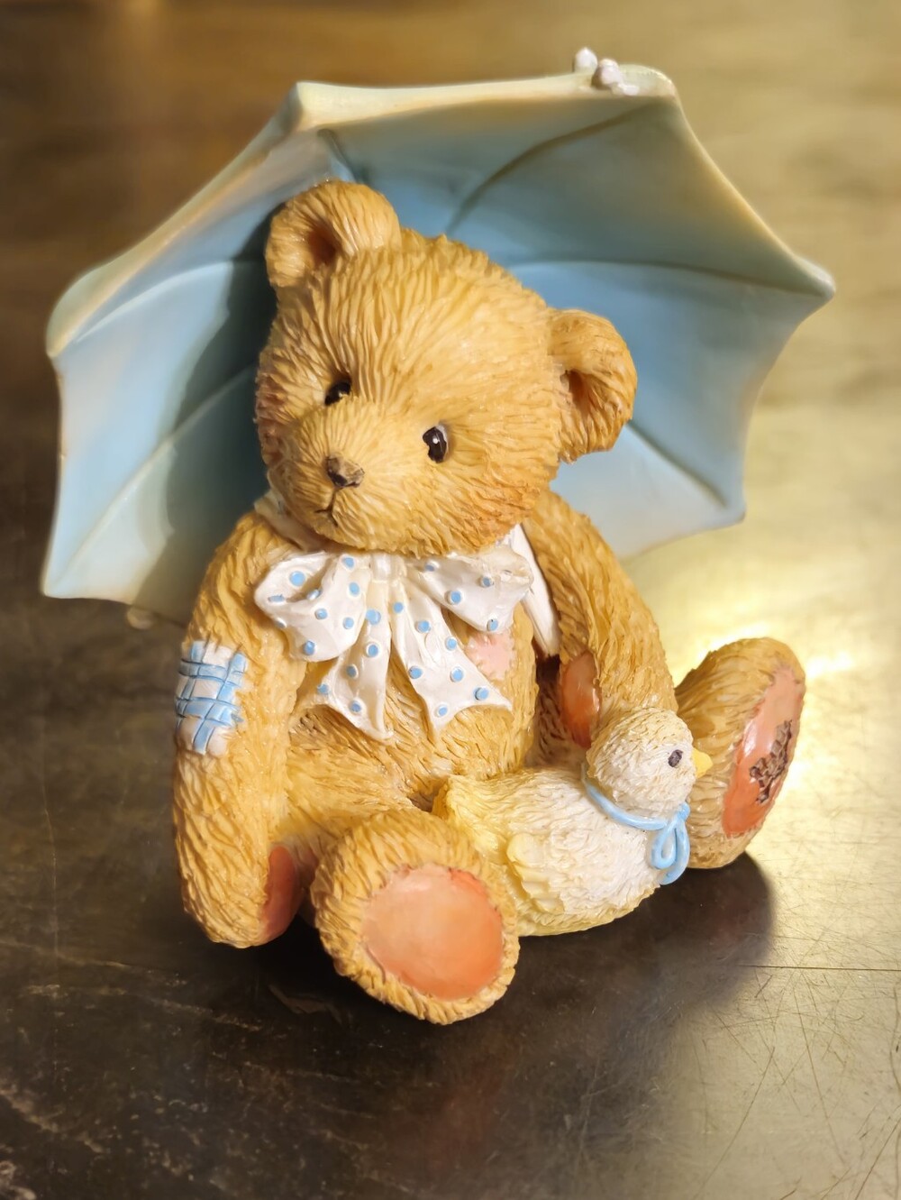 1993 Enesco Cherished Teddies Alan "Showers Of Friendship"